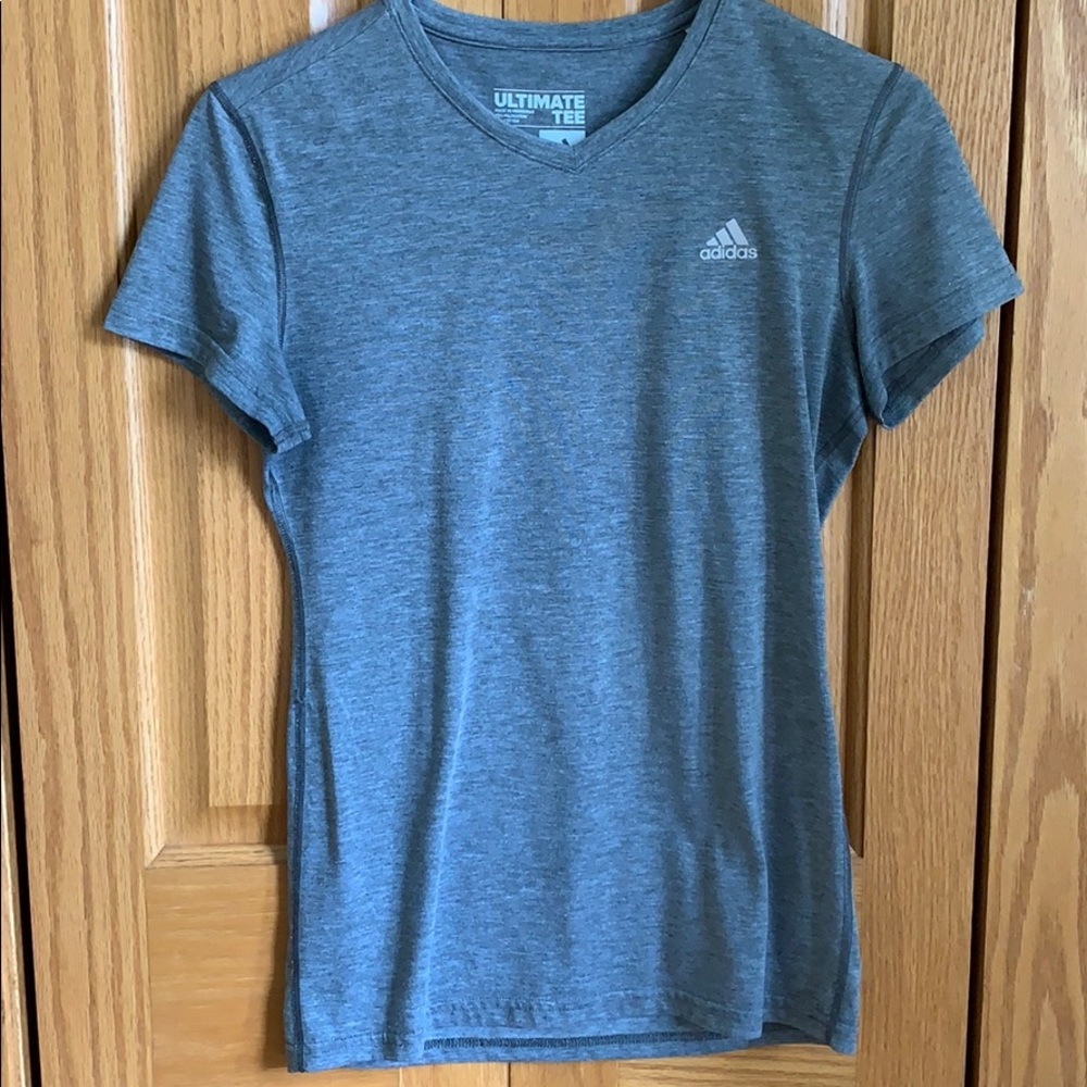 Grey adidas climalite ultimate tee